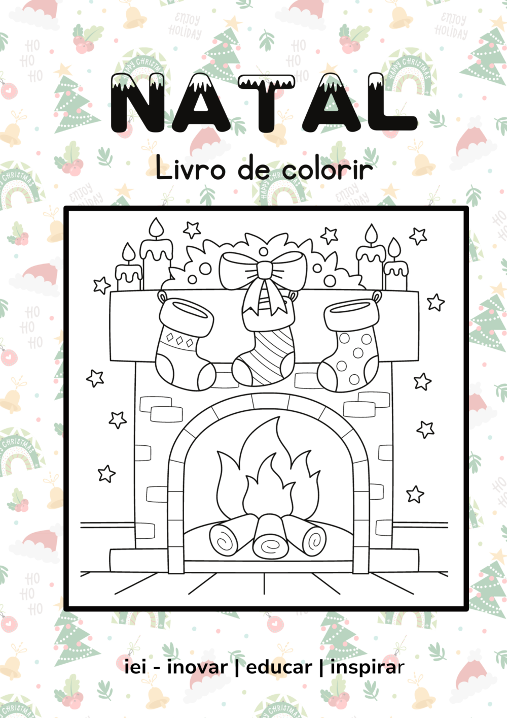 Livro de colorir de natal