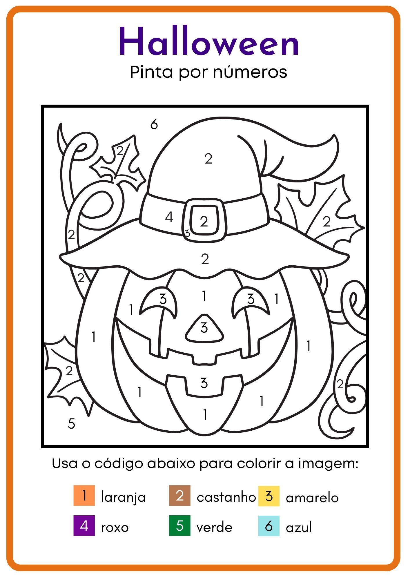 🎃DESENHO DE COLORIR DE HALLOWEEN PARA CRIANÇAS🎃